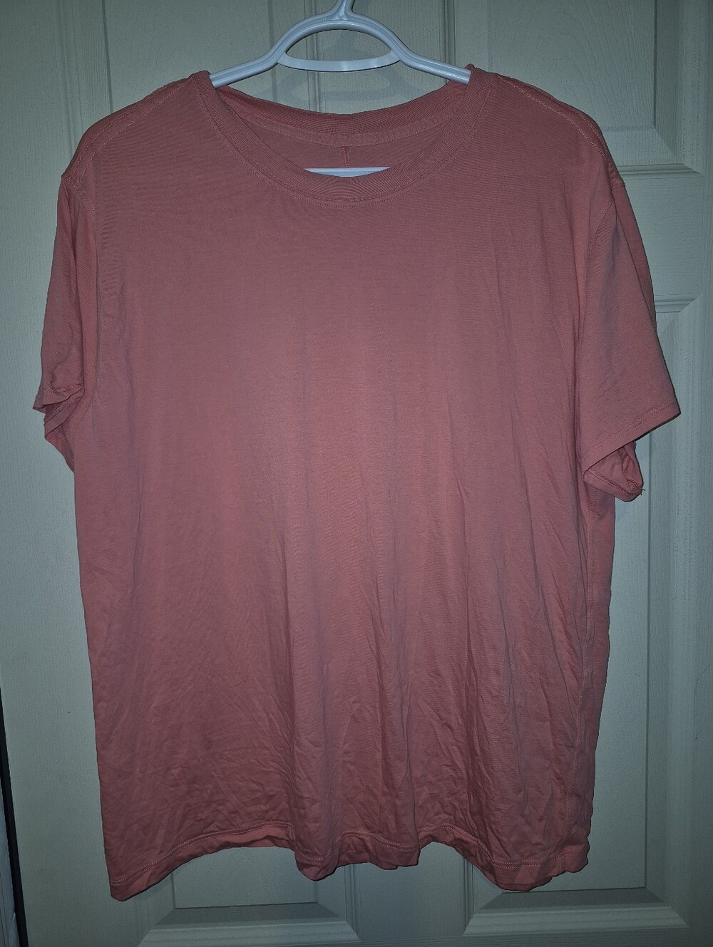 🍋 Lululemon All Yours Cotton T-Shirt Raspberry Cream 21" Ptp